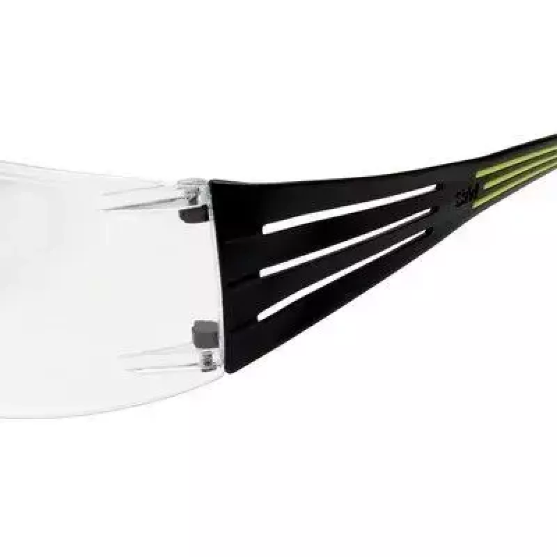 Sicherheitsbrille 3M SF4000CC1 — Schutzbrille aus Kunststoff, transparentes Glas, schwarz/grün