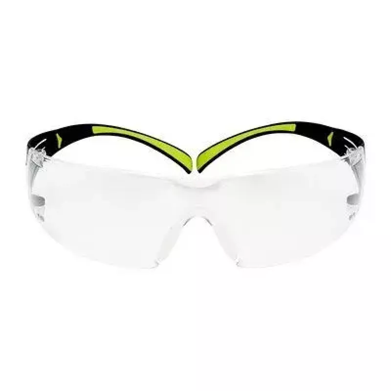 Sicherheitsbrille 3M SF4000CC1 — Schutzbrille aus Kunststoff, transparentes Glas, schwarz/grün