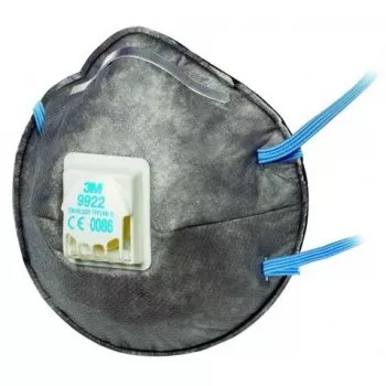 Staubmaske 3M 9922C2, wiederverwendbar im Atemschutzmasken-Stil, 2er-Pack, anthrazit