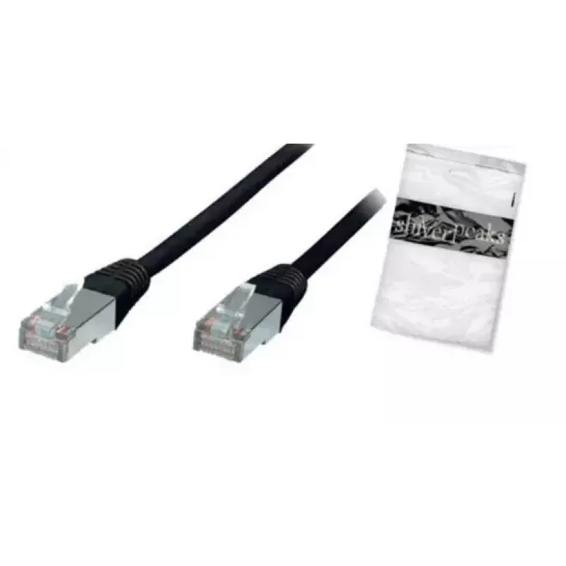 Netzwerkkabel ShiverPeaks BS75111-S 1m Cat5e F/UTP Schwarz