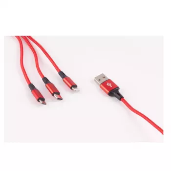 USB-Kabel ShiverPeaks BS14-50070 1,2 m USB A USB C Micro-USB B Schwarz