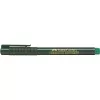 Fineliner Faber-Castell 151163 — grüne Tinte, schwarzer Schaft, runde Form, 1 Stück