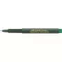 Fineliner Faber-Castell 151163 — grüne Tinte, schwarzer Schaft, runde Form, 1 Stück