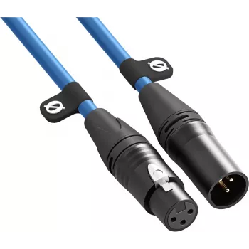 XLR-Kabel Rode XLR3M-B 3 m — Mikrofonkabel Stecker auf Buchse, blau