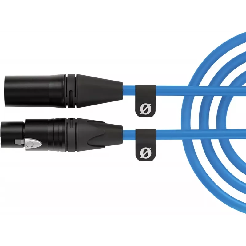 XLR-Kabel Rode XLR3M-B 3 m — Mikrofonkabel Stecker auf Buchse, blau