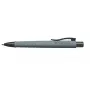 Kugelschreiber a.w. Faber-Castell 241188 — Clip-on einziehbar, blaue Tinte, graues Gehäuse, extra breite Spitze, 1 Stück