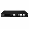Lindy 16x16 HDMI 4K60 Matrix, HDMI, HDMI, 3,5 mm, 3840 x 2160 Pixel, Schwarz, Metall