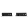 Lindy 300m Fibre Optic HDMI 4K60 und USB KVM Extender, Transmitter & Empfänger, Kabelgebunden, 300 m, 3840 x 2160 Pixel, Schwarz, Metall