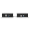 Lindy 300m Fibre Optic HDMI 4K60 und USB KVM Extender, Transmitter & Empfänger, Kabelgebunden, 300 m, 3840 x 2160 Pixel, Schwarz, Metall