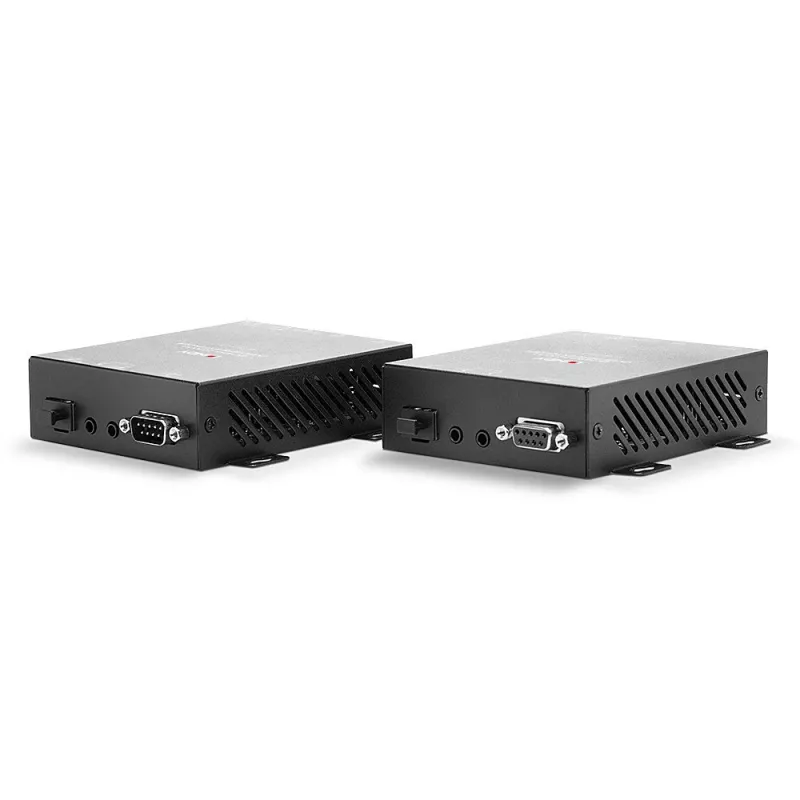 Lindy 300m Fibre Optic HDMI 4K60 und USB KVM Extender, Transmitter & Empfänger, Kabelgebunden, 300 m, 3840 x 2160 Pixel, Schwarz, Metall