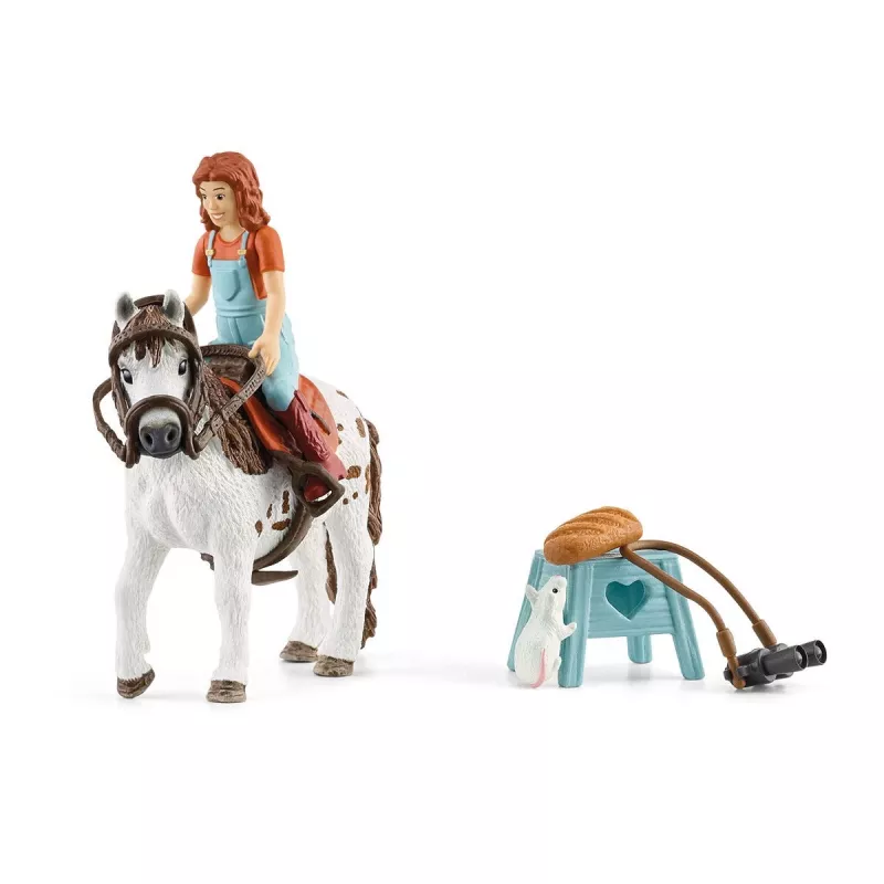 schleich HORSE CLUB Mia & Spotty, Pferd mit Reiterin, Pferde, 5 Jahr(e), Mehrfarbig, Kunststoff