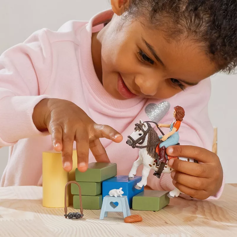 schleich HORSE CLUB Mia & Spotty, Pferd mit Reiterin, Pferde, 5 Jahr(e), Mehrfarbig, Kunststoff