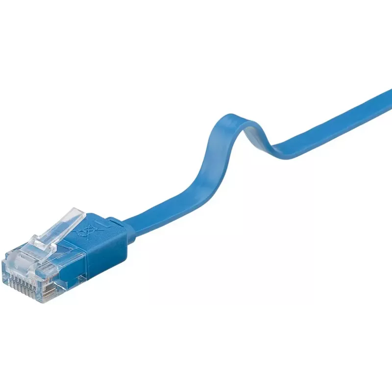 Flaches Patchkabel Goobay CAT 6 2 m U/UTP Blau
