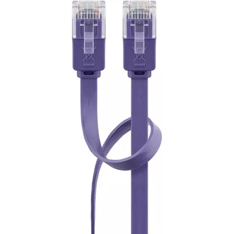 Flaches Patchkabel Goobay CAT 6 2m U/UTP Violett