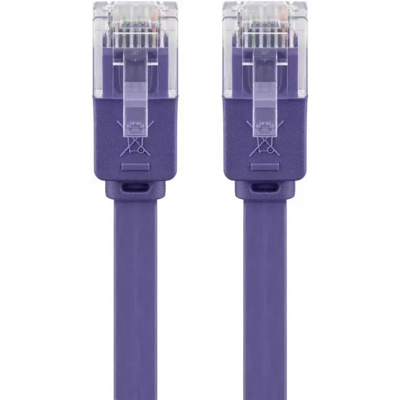 Flaches Patchkabel Goobay CAT 6 2m U/UTP Violett