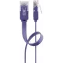 Flaches Patchkabel Goobay CAT 6 2m U/UTP Violett