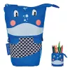 Weiche Federmappe Herlitz Whale Polyester Schwarz Blau Pink