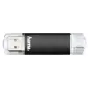 Hama Laeta Twin, 16 GB USB-Stick USB Typ-A / Micro-USB 3.2 Gen 1 (3.1 Gen 1) Schwarz