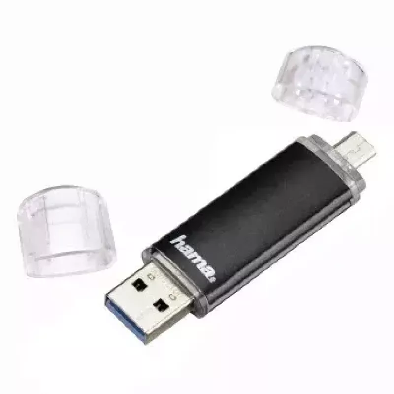 Hama Laeta Twin, 16 GB USB-Stick USB Typ-A / Micro-USB 3.2 Gen 1 (3.1 Gen 1) Schwarz