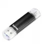 Hama Laeta Twin, 16 GB USB-Stick USB Typ-A / Micro-USB 3.2 Gen 1 (3.1 Gen 1) Schwarz