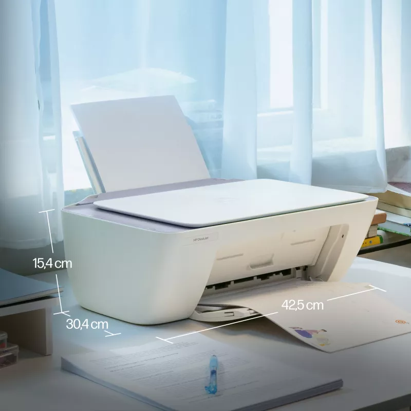 HP DeskJet 2922 Wireless All-in-One-Farbdrucker, Thermo-Tintenstrahl, Farbdruck, 4800 x 1200 DPI, Farbkopieren, A4, Weiß