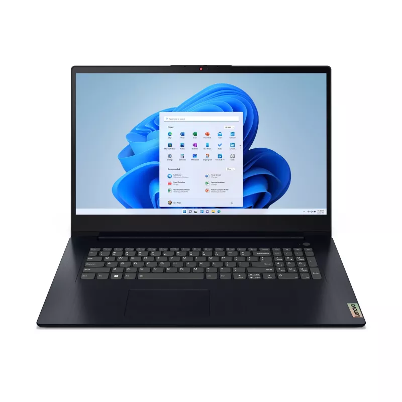 Lenovo IdeaPad 3 17ABA7 AMD Ryzen™ 5 5625U Laptop 43,9 cm (17,3 Zoll) Full HD 16 GB DDR4-SDRAM 512 GB SSD Wi-Fi 6 (802.11ax) Windows 11 Home Deutsch Blau