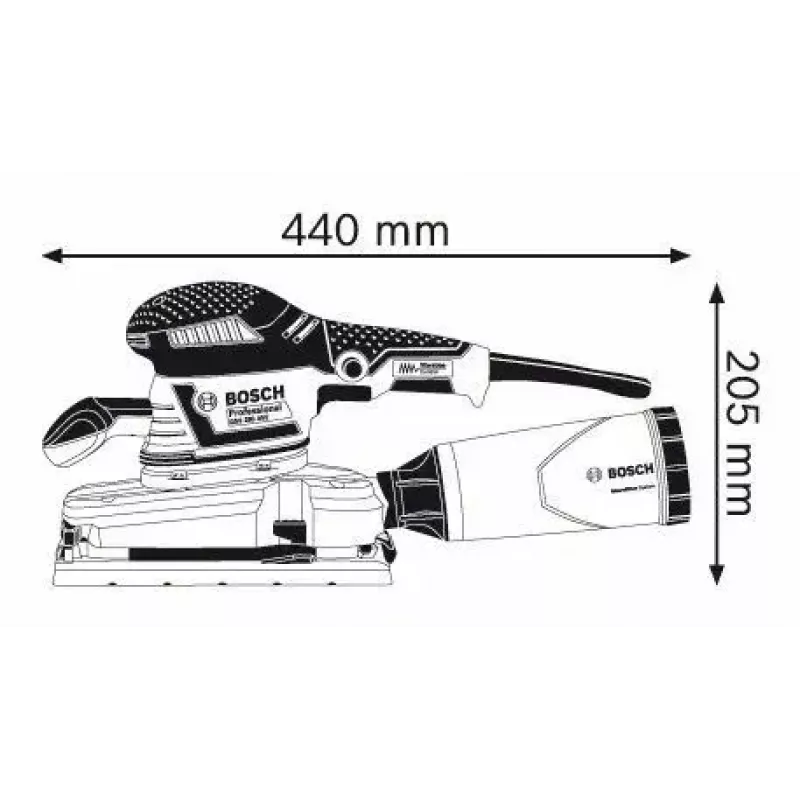 Bosch GSS 280 AVE Professional Exzenterschleifer 11000 U/min 22000 OPM