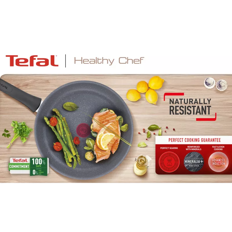 Allzweckpfanne Tefal Healthy Chef G15002 Rund 20 cm Grau
