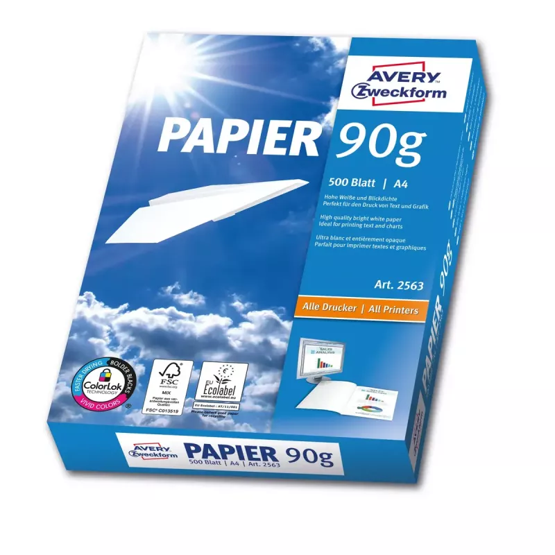 Druckerpapier A4 Avery 90 g/m² 500 Blatt