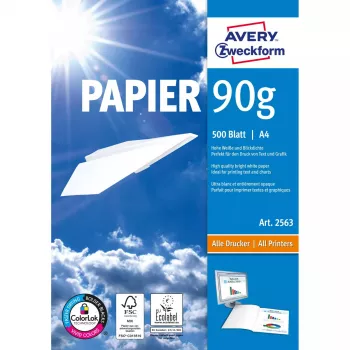 Druckerpapier A4 Avery 90 g/m² 500 Blatt