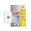 Selbstklebende Adressetiketten Avery Zweckform 3678 — weißes Papier, 9,7×3,7 cm, 1400 Etiketten (100 Blatt)