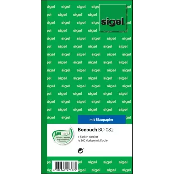 Nicht haftendes Etikett Sigel BO082 Mehrfarbig Rechteck