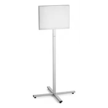 Infoständer Durable 502957 A3 Edelstahl, 638×638×1420 mm, anthrazit/grau
