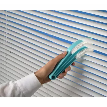 Leifheit 41316 Mikrofaser-Scrub-Bürste türkis-weiß