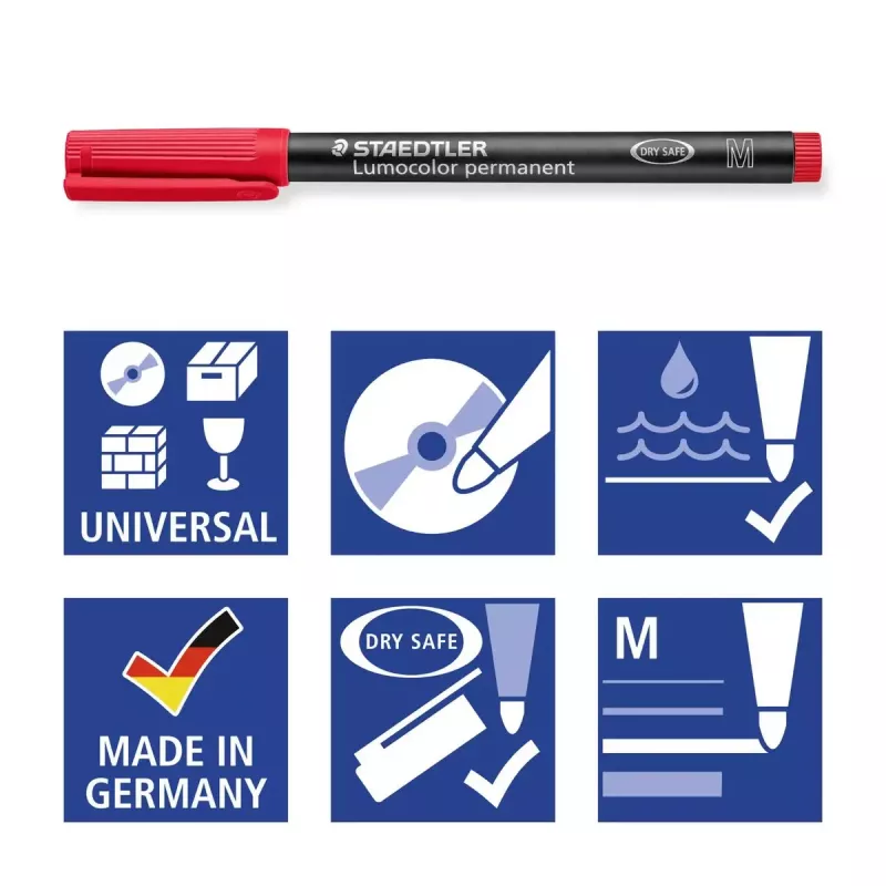 Staedtler Lumocolor Permanentmarker 317 Permanentmarker 8 Stück
