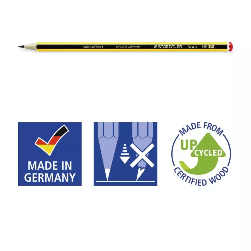Bleistifte Staedtler Noris 120 5 Stück PEFC-zertifiziert
