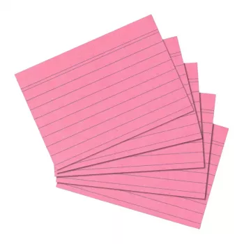 Karteikarte Herlitz 10835890 Rosa 100 Stück