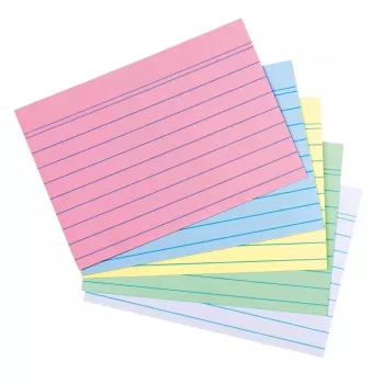 Karteikarten Herlitz 50019373 Blau Rosa Rosenrot