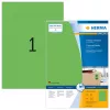 Selbstklebende Druckeretiketten HERMA Farbige Etiketten A4 210x297 mm grün Papier matt 100 Stück