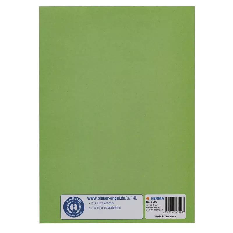 Zeitschriften-/Buchhülle HERMA 5508 Grün