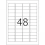 Inkjet-Etiketten HERMA A4 45,7x21,2 mm weiß Papier matt 1200 Stück