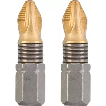 Schraubendrehereinsatz KWB 124102 2 Stück Pozidriv PZ 2 25 mm Sechskant