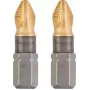 Schraubendrehereinsatz KWB 124102 2 Stück Pozidriv PZ 2 25 mm Sechskant
