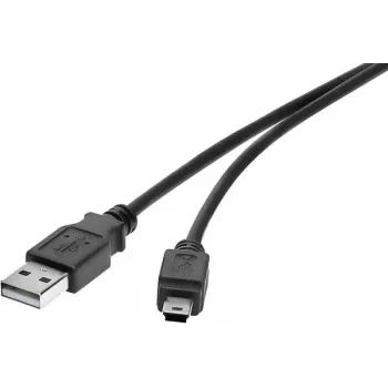 USB-Kabel Renkforce RF-4455807 0,3 m USB A auf Mini-USB B Schwarz