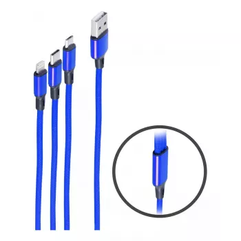 USB-Kabel ShiverPeaks BS14-50071 1,2 m USB A/USB C / Micro-USB B Blau