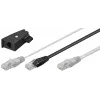 Netzwerkkabel Goobay 95286 3 m U/FTP (STP) Schwarz Grau