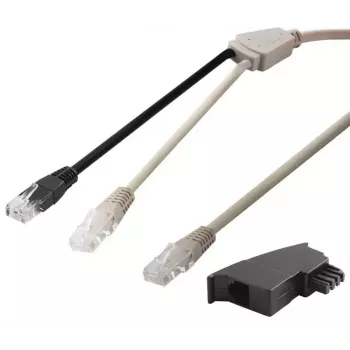 Netzwerkkabel Goobay 95286 3 m U/FTP (STP) Schwarz Grau