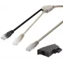 Netzwerkkabel Goobay 95286 3 m U/FTP (STP) Schwarz Grau