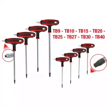 L-Torx-Schlüssel KS Tools 151.8165 Chrom-Vanadium-Stahl 8 Stück