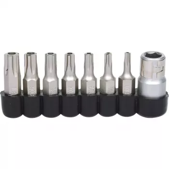 Schraubendreherbitsatz KS Tools 911.1480 8-teilig Nickel 25 mm 1/4-Zoll-Schaft DIN 3126 ISO 1173 - E 6,3